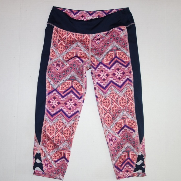 Hollister Yoga Athletic Workout Pants‎ Pink Capri - Picture 1 of 6